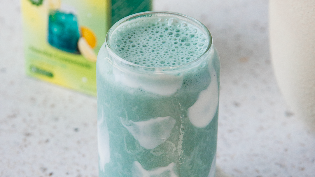 Superfun! Smoothie Series: Matcha Spirulina Cloud Smoothie